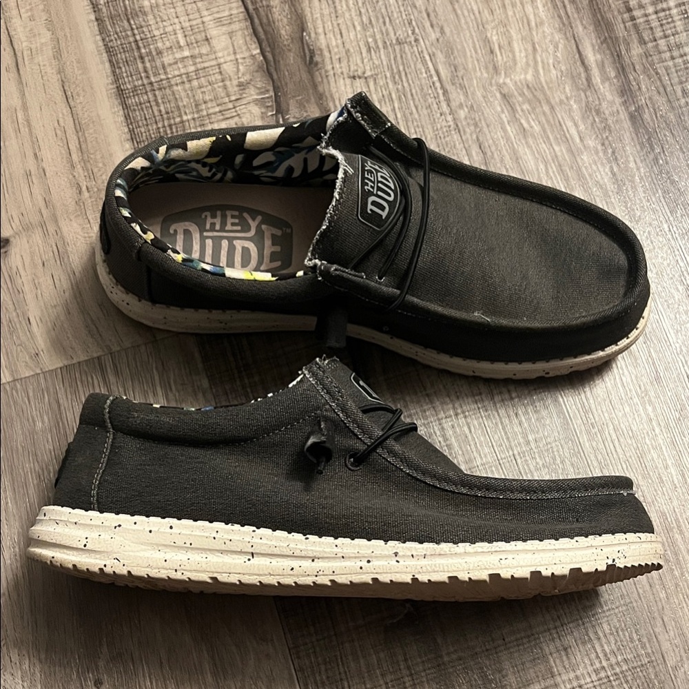 Hey Dude Men's Charcoal Slip-On Loafers